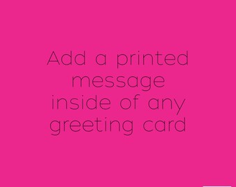 Add a custom message to a greeting card from Yours Truly