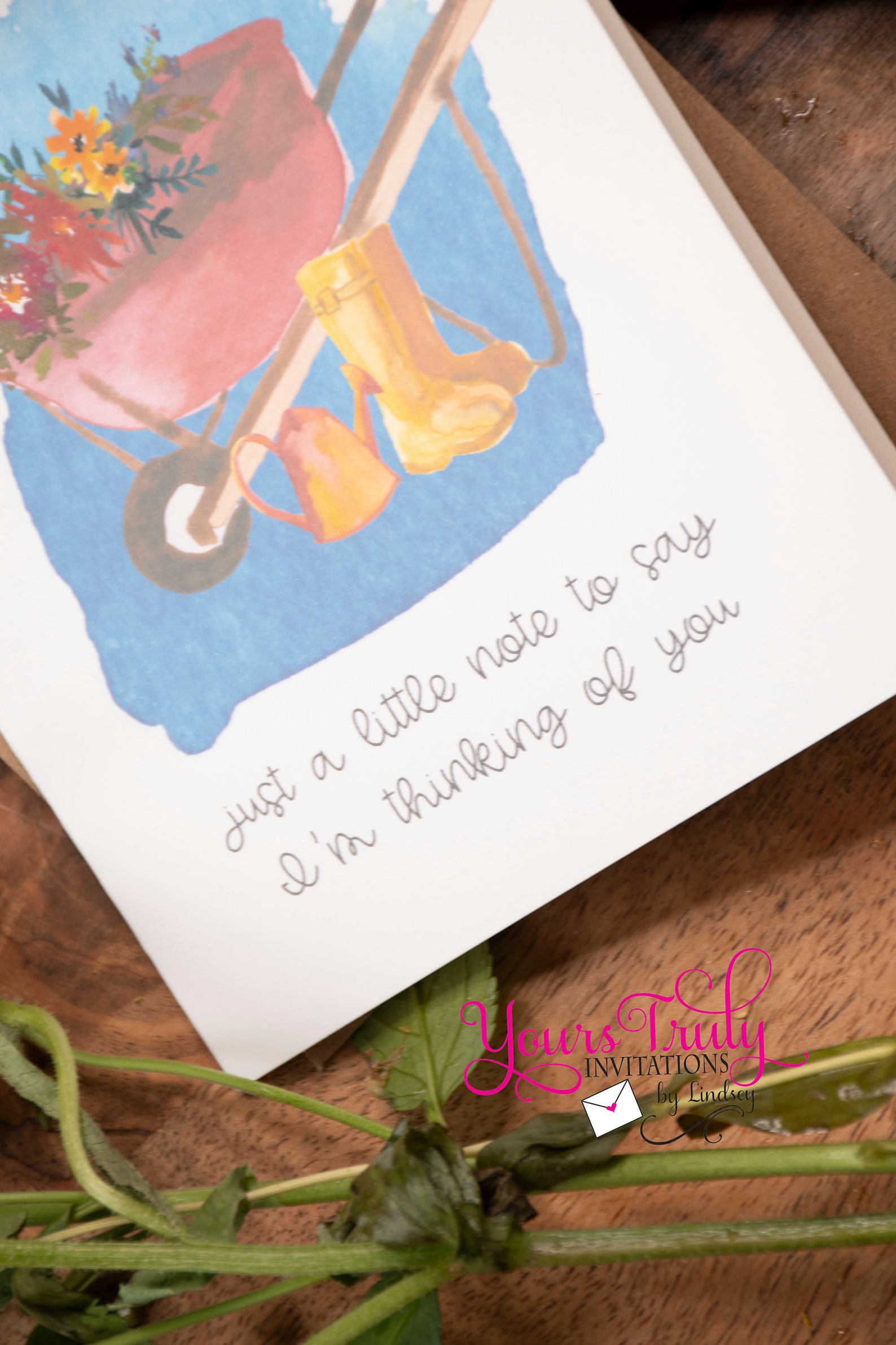 Secret Sister Thinking of you Greeting Card gardening  Etsy