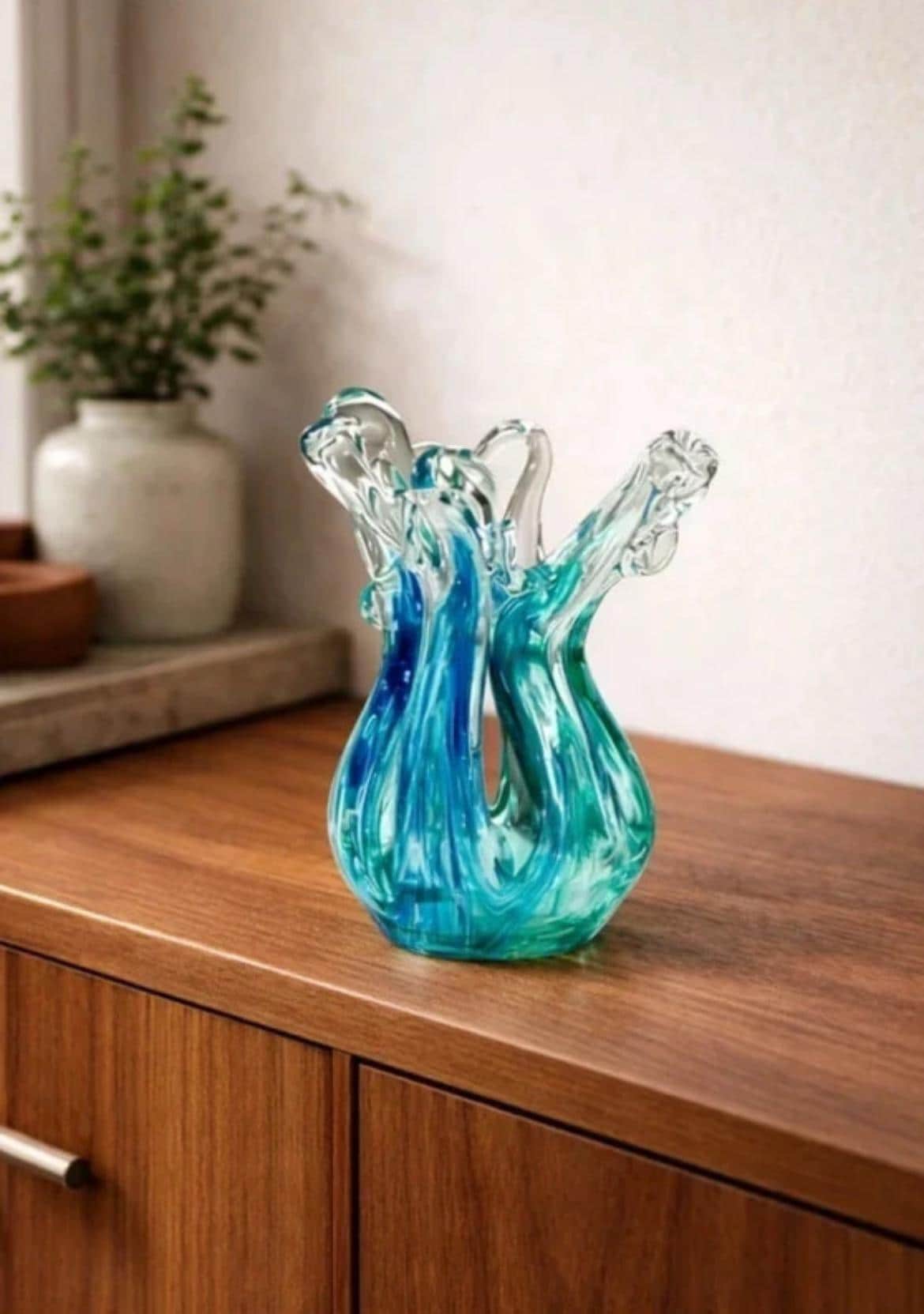 Murano Glass Vase - Etsy Canada