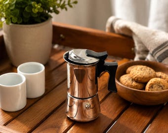 Alessi caffetteria espresso La Conica 6 tazze in acciaio inox 18