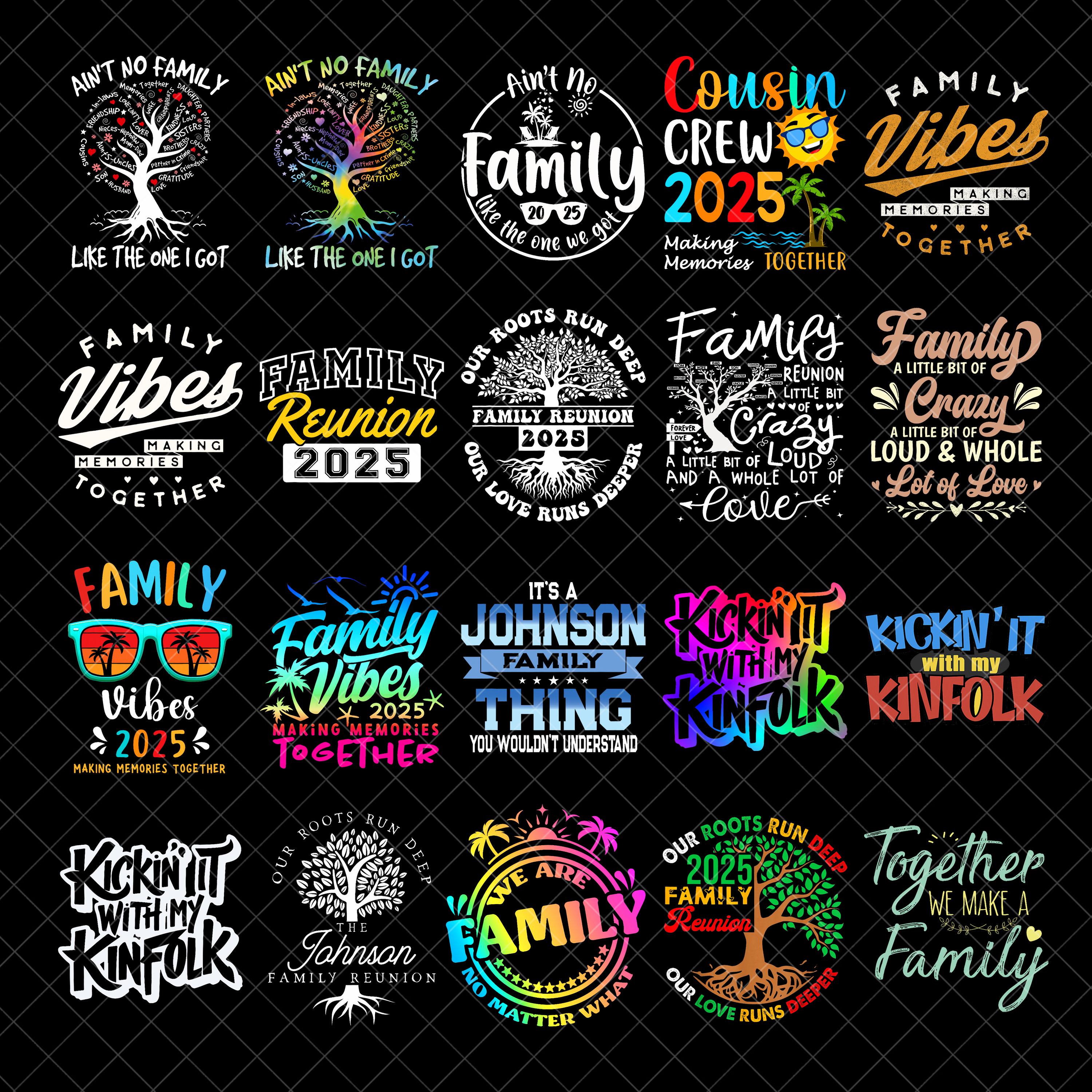 Family Reunion png Bundle, Family reunion shirt png, Family Tree png, Family Reunion PNG, Family Vacation png, Family shirt, Cricut files