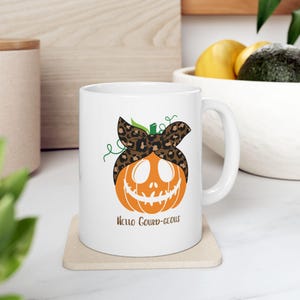 Autumn-Themed Ceramic Pumpkin Mug, Fall Coffee Cup, Halloween Drinkware, Cozy Kitchen Decor, Harvest Gift