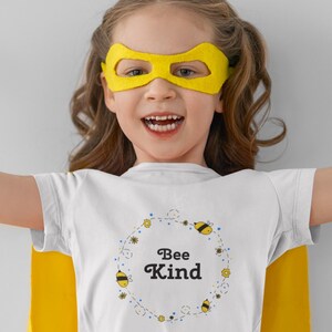 Bee Kind Kids Tee: Positive Graphic Shirt
