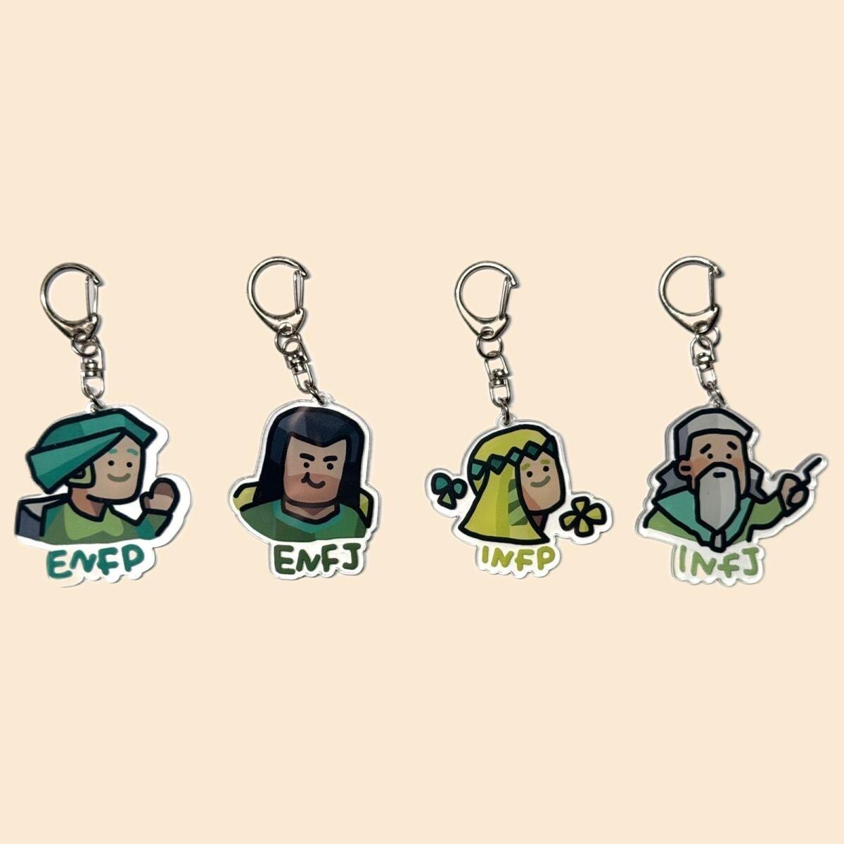 Meet Your MBTI Match – Adorably Quirky Personality Keychains! - Etsy