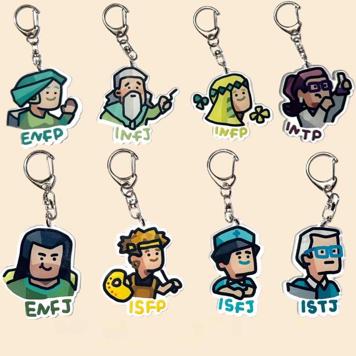 Meet Your MBTI Match – Adorably Quirky Personality Keychains! - Etsy