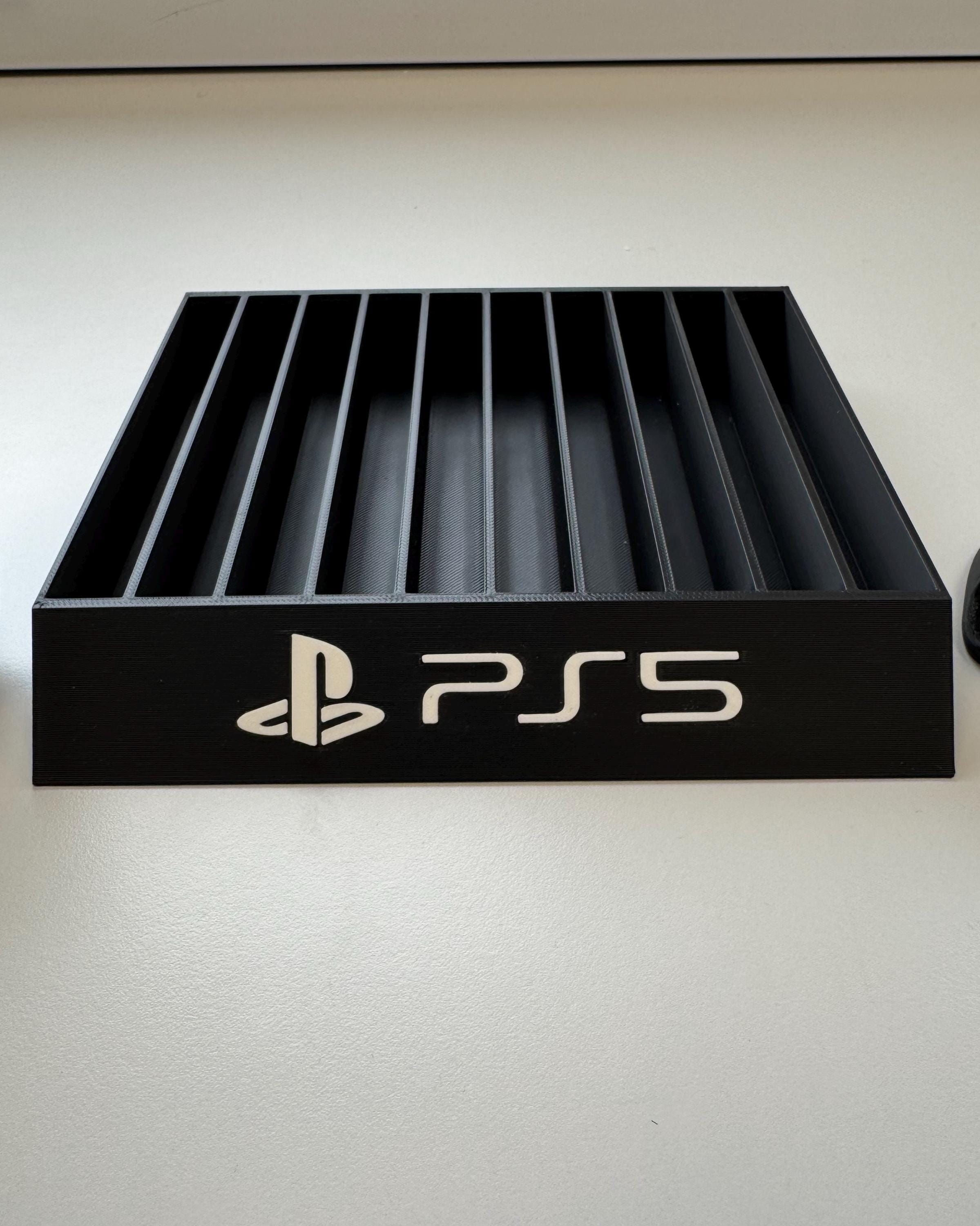 Supporto moderno per custodie per giochi PlayStation - Adatto a 10 custodie PS4/PS5 - Elegante supporto portaoggetti