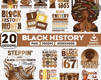 Black Nurse png-bundel, 20 png-bestand Kid African American, History Is Strong png-bundel, Black History Month png, Black Pride png, Juneteenth