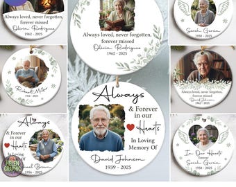 Paquete de adornos conmemorativos, 6 diseños personalizados, adorno de recuerdo en formato PNG, adorno navideño celestial, Navidad 2025 en formato PNG