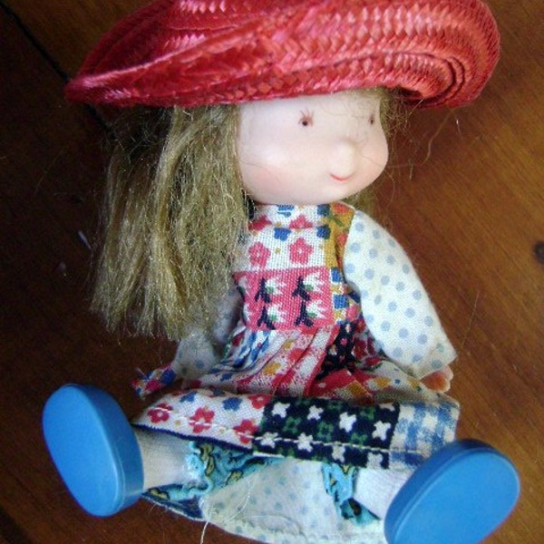 Holly Hobbie- like Dolls, Vintage Miniature