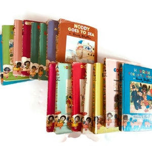 Vintage Enid Blyton Noddy Books Set (Nos. 12, 15, 16, 18–24) – 1950s–60s Hardback Children’s 1st Edition, some DJ, each book sold separately