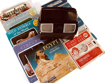 Vintage 1950s Sawyer's View-Master Bakelite Model C. Original Bakelite with 10 Reels.