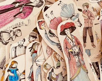 Paper Doll Cuttings of Fashions from the Victorian Era