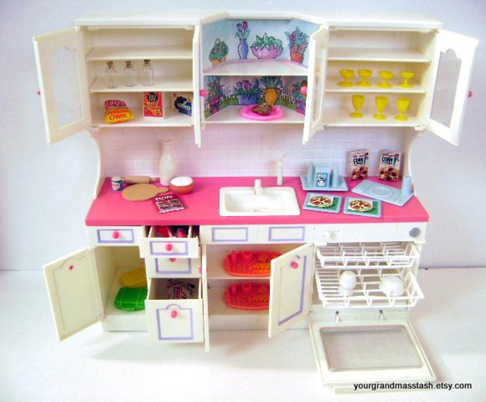 VINTAGE Tyco Kitchen Littles Kitchen Sink Playset Barbie Doll Etsy