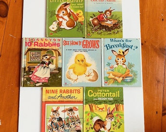 1940s -50s First Edition Easter/Spring Children's Hardcover Books