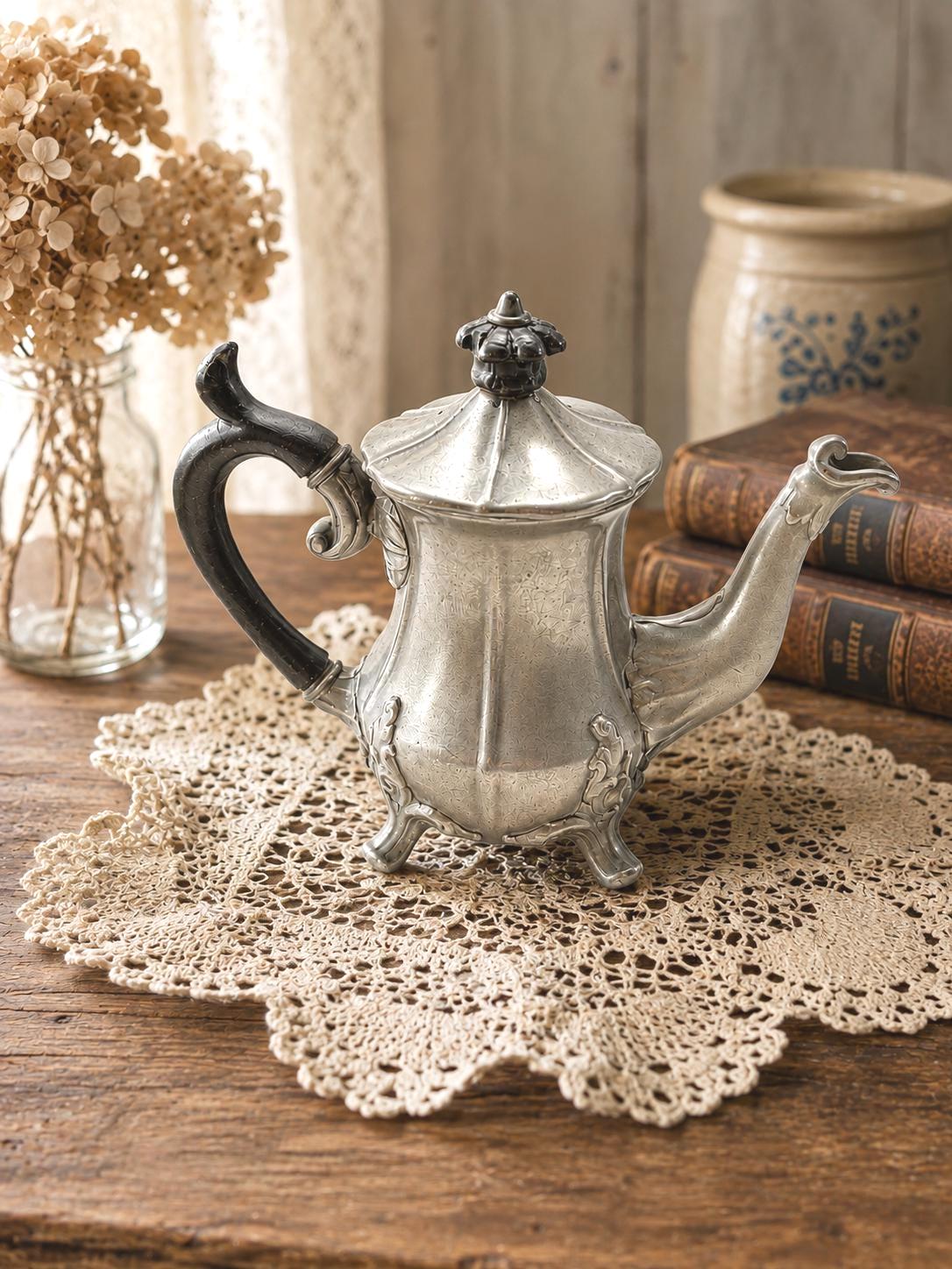 Sheffield Pewter Teapot - Etsy