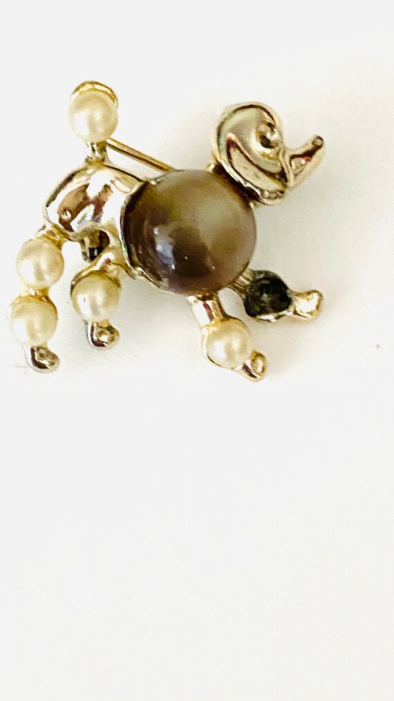 Childs Jewelry, Vintage Childs 1950s Poodle Pin, P