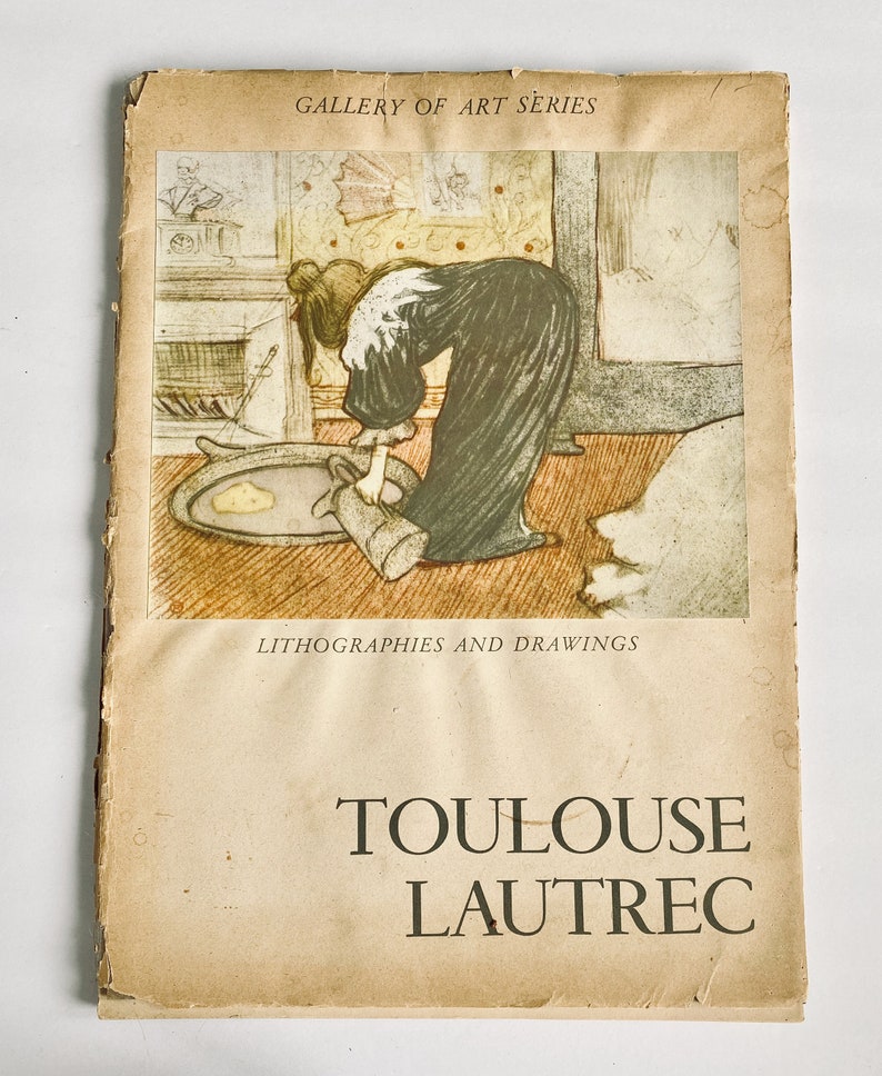 soft cover Gallery of Art Series Toulouse Lautrec Lithographies and Drawings