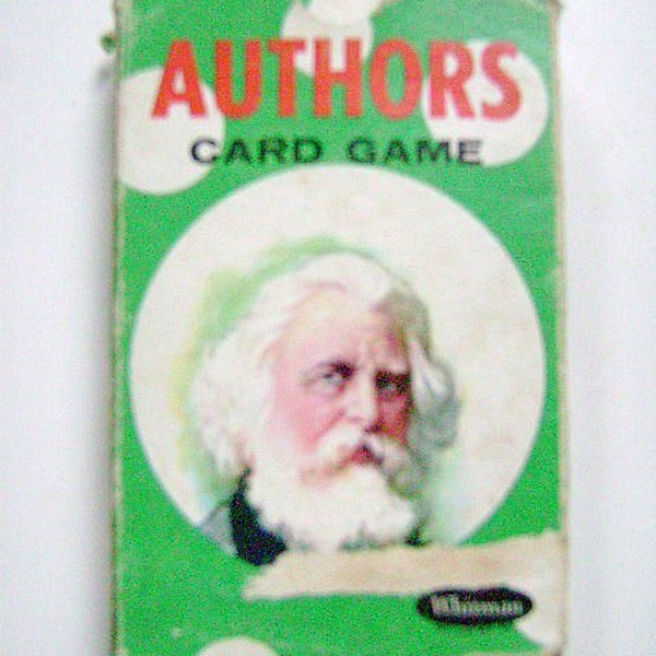 Vintage 1950's  CHILDRENS PLAYING Cards- "AUTHORS"