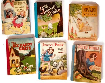 Lot of Six Vintage Little Color Classics Childrens Books, Hardcover, First Edition