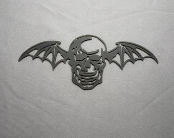 Miniatura logo Avenged Sevenfold Hellbat wydrukowana w 3D