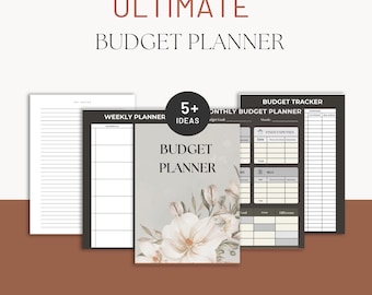 2025 Printable Budget Planner A5: Monthly, Weekly Tracker PDF