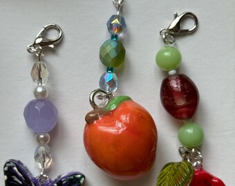 Individual Charms + Beads (NO BAG CHAINS) | Handmade & Handpainted Clay Charms