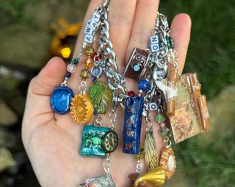 Bag Chain | Bag Charm Keychain | Handmade & Handpainted Clay Charms