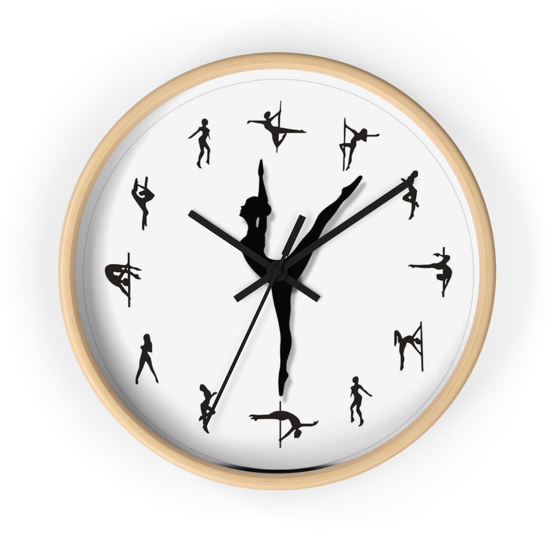 Elegant Dancer Silhouette Wall Clock - Perfect for Dance Enthusiasts ...