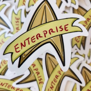 Enterprise Star Trek Ship Sticker