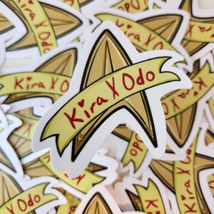 Kira x Odo Star Trek Ship Sticker