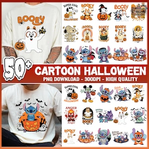 スヌーピー PNG バンドル、50 種類のハロウィン漫画キャラクター PNG、BlueY PNG バンドル、不気味な季節の PNG、ハロウィンの PNG、ステッチの PNG
