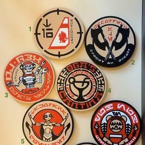 Oga's Cantina - 8 Assorted Coasters - 3D Printed