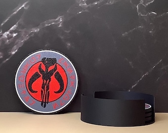 Posavasos mandalorianos (juego de 4) con soporte - Impresos en 3D