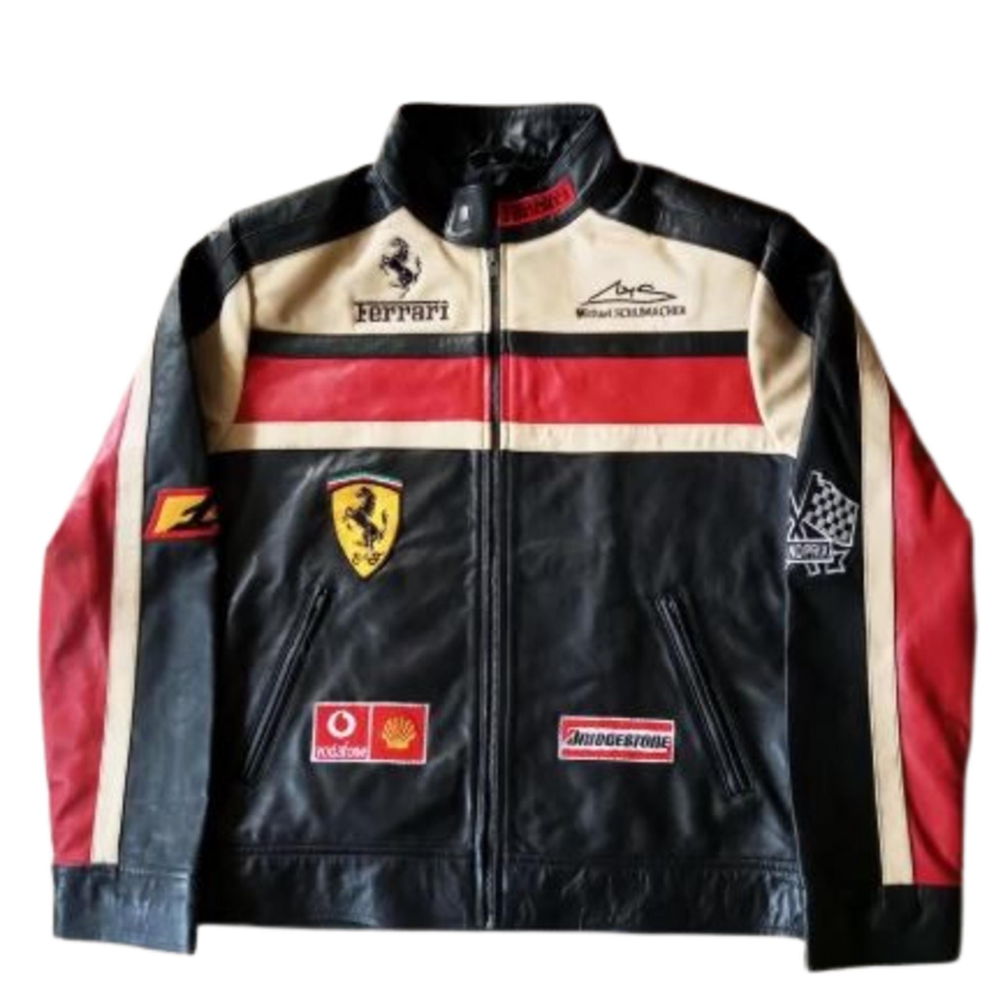 Leather ferrari jacket - Etsy 日本