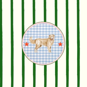 Juego de 10 tarjetas personalizadas de Golden Retriever con sobres