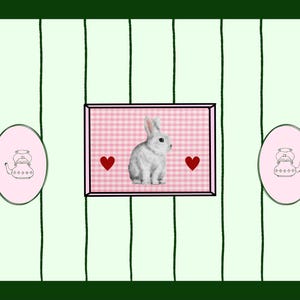 Jeu de cartes de correspondance Lapin personnalisables – Papeterie personnalisée, lot de 10 avec enveloppes