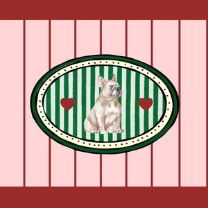 Jeu de cartes de correspondance personnalisées bouledogue français - Jeu de 10 avec enveloppes A2 incluses