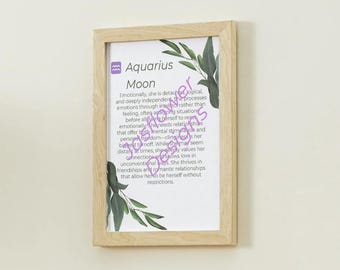 The Ultimate Aquarius Moon Poster