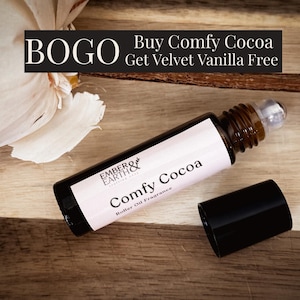 Chocolate Perfume Oil Roller – Cozy Cocoa Fragrance, Alcohol-Free Scent Gift, Vegan Aromatherapy, Small Batch Roll-On Perfume