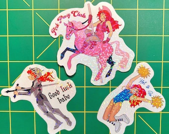 Chappell Roan stickerpakket/roze pony club sticker/hot to go sticker/holografische vinyl waterfles laptop notebook telefoon geval stickers