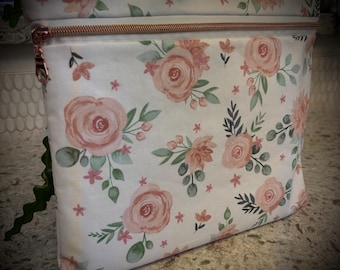 Project bag for cross-stitch/Cosmetic travel bag/Book bag
