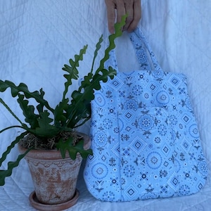 Cabas pour projet de point de croix/tricotage. Cartable, sac de voyage.