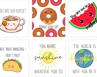 Tarjetas inspiradoras imprimibles: Divertidas notas de ánimo para amigos (Descargar PDF)