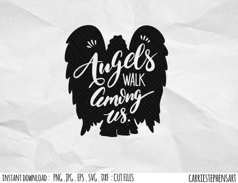 Download Memorial SVG Keepsake Bereavement Angel Wings Silhouette ...
