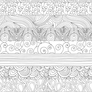 May include: A set of 8 black and white digital papers featuring various line art patterns. The patterns include swirls, dots, waves, and abstract designs. The text "Artisan Line 01 Digital Paper Carrie Stephens Art" is at the bottom of the image.