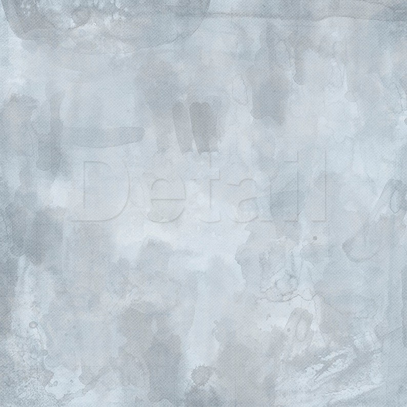Puede incluir: Un fondo de acuarela azul claro con la palabra "Detalles" escrita en blanco.
