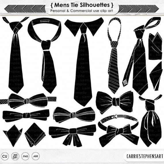 Buy Fathers Day Clipart, Mens Tie Line Art, Digital Illustrations