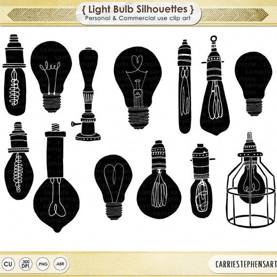Light Bulb Clipart PNG, String Light Digital Graphics, Royalty