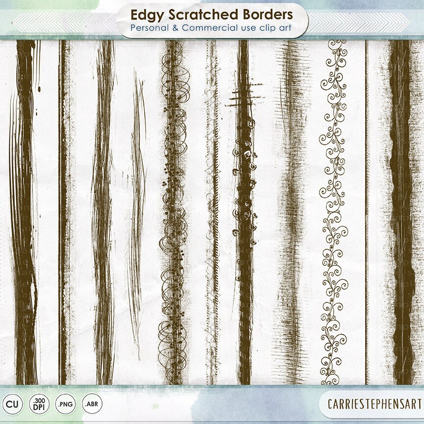 Sabi Boutique Christmas Commercial 2022 Wabi-Sabi Grunge Border Clip Art Aged Effect Digital Stamp | Etsy Uk