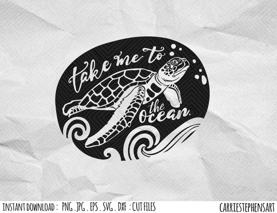 Download Sea Turtle SVG cut file for the Ocean activist, Turtle ...